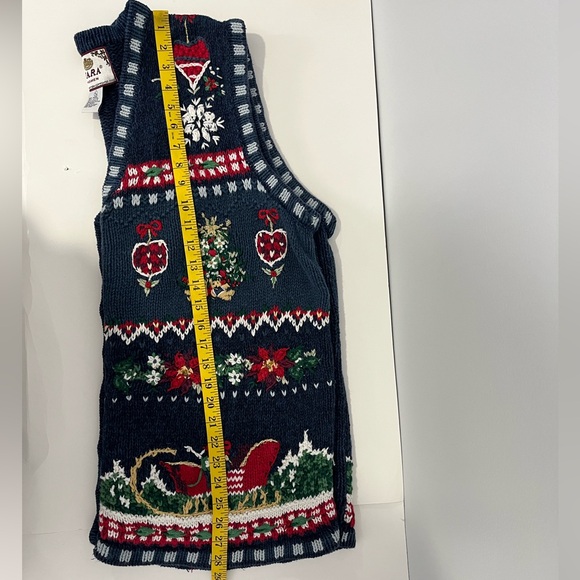 Tiara Festive Blue Sweater Vest - Picture 9 of 11